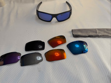 Oakley Gascan Grey Black Sunglasses With Lenses Read Description