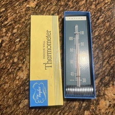 1950’s Taylor Wall Thermometer Wood Wall Hanger