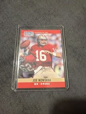 Blank Back Error - Joe Montana 1990 Pro Set Football Card