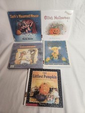 Halloween Book Lot Of 5 Hardback Books Pumpkin