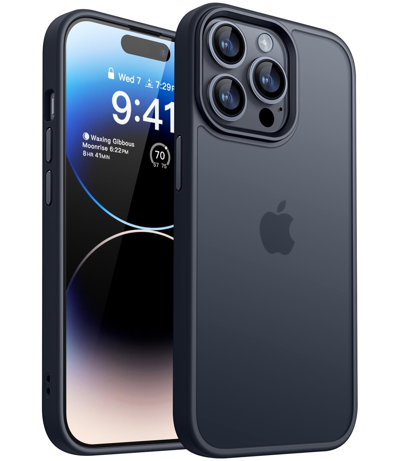 Coque iPhone 14 Pro toucher doux et anti-dérapante effet soie