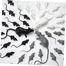 33 Pcs Fake Rat Realistic Plastic Mouse Toys Halloween Party Supply
