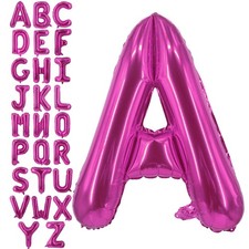 40 Inch Large Hot Pink Letter A Balloons Big Size Jumbo Mylar Foil Helium Bal...