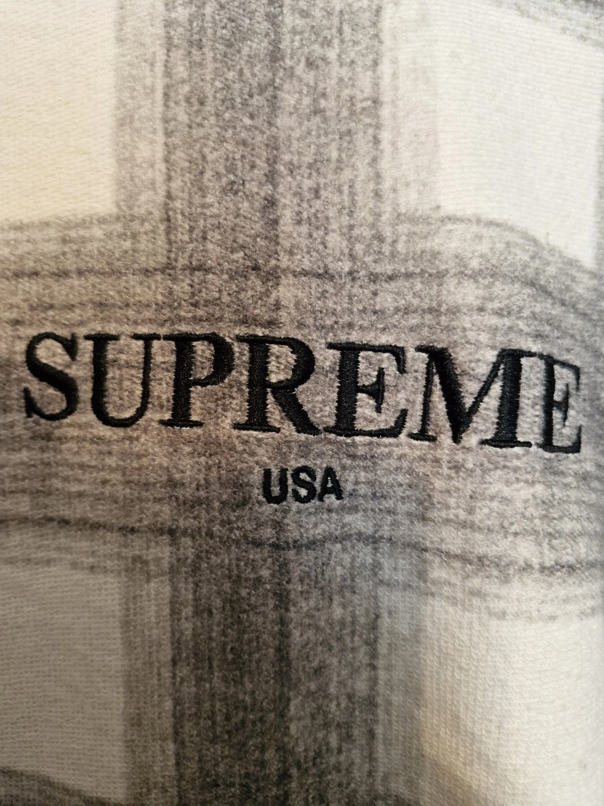 Felpa con cappuccio uomo Supreme Check. Taglia Xl