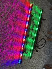 X2 CHAUVET DJ COLORSTRIP Full Size Tri-Color RGB LED Wash Light Bars (Two Bars)