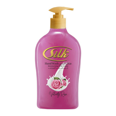 Silk Velvety Rose Hand Soap Moisturizing Milk Cream, 13.6oz (400ml)
