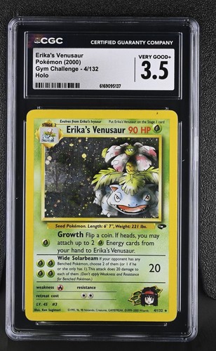 Erika's Venusaur (1st Edition) graded CGC 3.5 for sale on eBay
