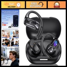 AI Translation Earbuds, Real-Time 2-Way Voice, 164 Languages, Bluetooth 5.4, 60H