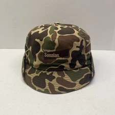 Vtg ELANCO 80s Duck Camp Jones Bucket Hat Hunting Size Small Made In USA