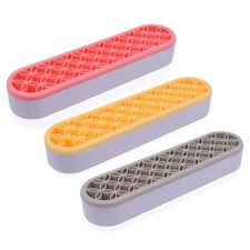 3 Pcs Makeup Brush Holder, Silicone Multi-Purpose Make Up Brush Crochet Croch...