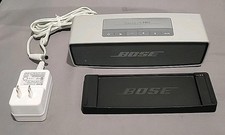 Bose SoundLink 359037-1300 Mini Bluetooth Speaker - Silver W/Charging Dock
