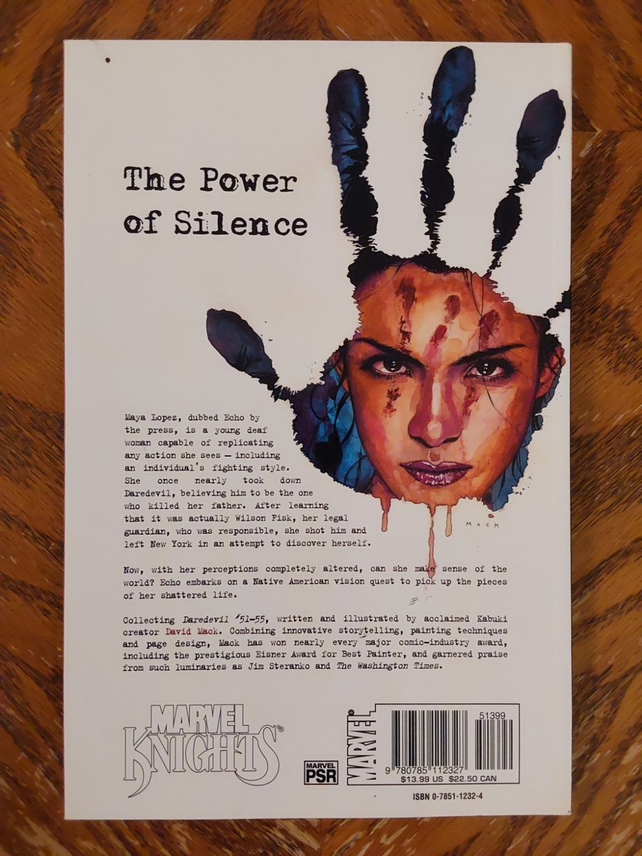 DAREDEVIL Echo VISION QUEST ハードカバー clean.jpg DAREDEVIL Echo