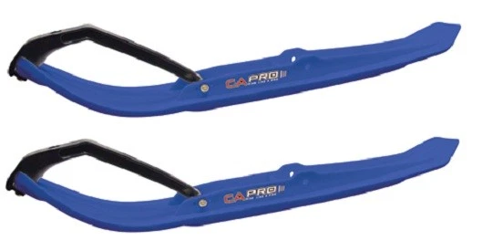 C&A Pro Blue MTX Snowmobile Skis w/ 6" Round Bars Complete Kit Yamaha Phazer/FX Foto 2 de 4