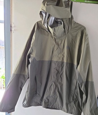 REI Mens Peak 2.5L Raincoat Windbreaker Jacket Full Zip Hooded Outdoor XL