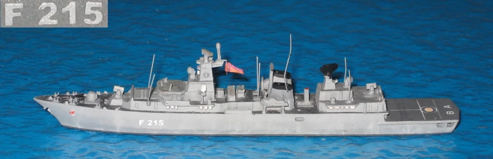 D Fregatte BRANDENBURG (F 215), Alk 52, Metall, 1:1250