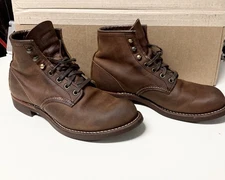 Red Wing Blacksmith 3343 7.5D Copper  Oil Tanned Leather Preowned In Good Condit