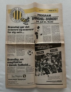 1988 Brønshøj v Brøndby (with Peter Schmeichel) Denmark