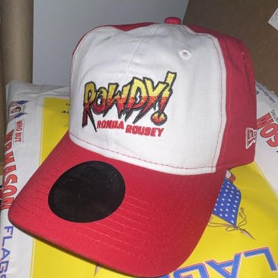 New Era WWE Ronda Rousey Red White Wrestling Cap Fan Hat League Wrestler