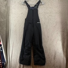 Arctix Snow Bib Pants Kids S Black Overalls Adjustable Straps Water Resistant