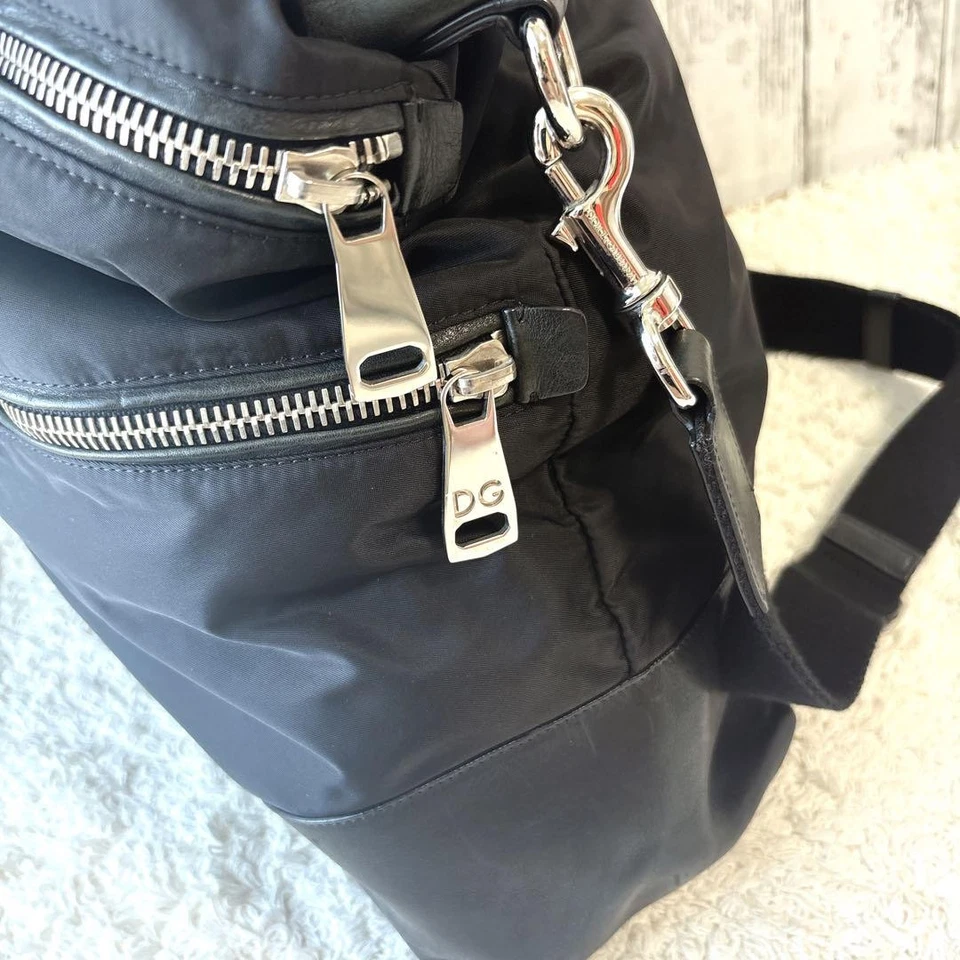 Bolso de Hombro DOLCE&GABBANA Negro 2 Vías Cuero Nylon 39x50cm Foto 4 de 4