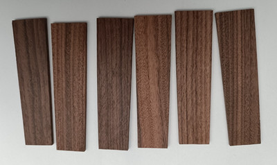 3 Pack Macassar Ebony Handles 2.5mm Thick  