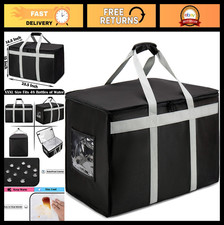 "XXXL Insulated Delivery Bag Carrier 23"x15"x14" Commercial Grade - Food Transpo