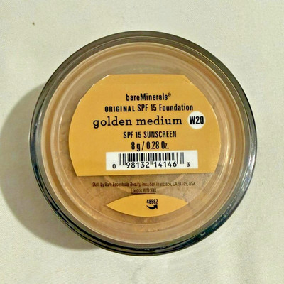 bareMinerals SPF 15 Foundation Golden Medium W20 | Loose Powder 8g / 0.28 oz