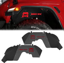 Inner Fender Front Fender Liners Compatible with Jeep Wrangler JL Aluminum,With