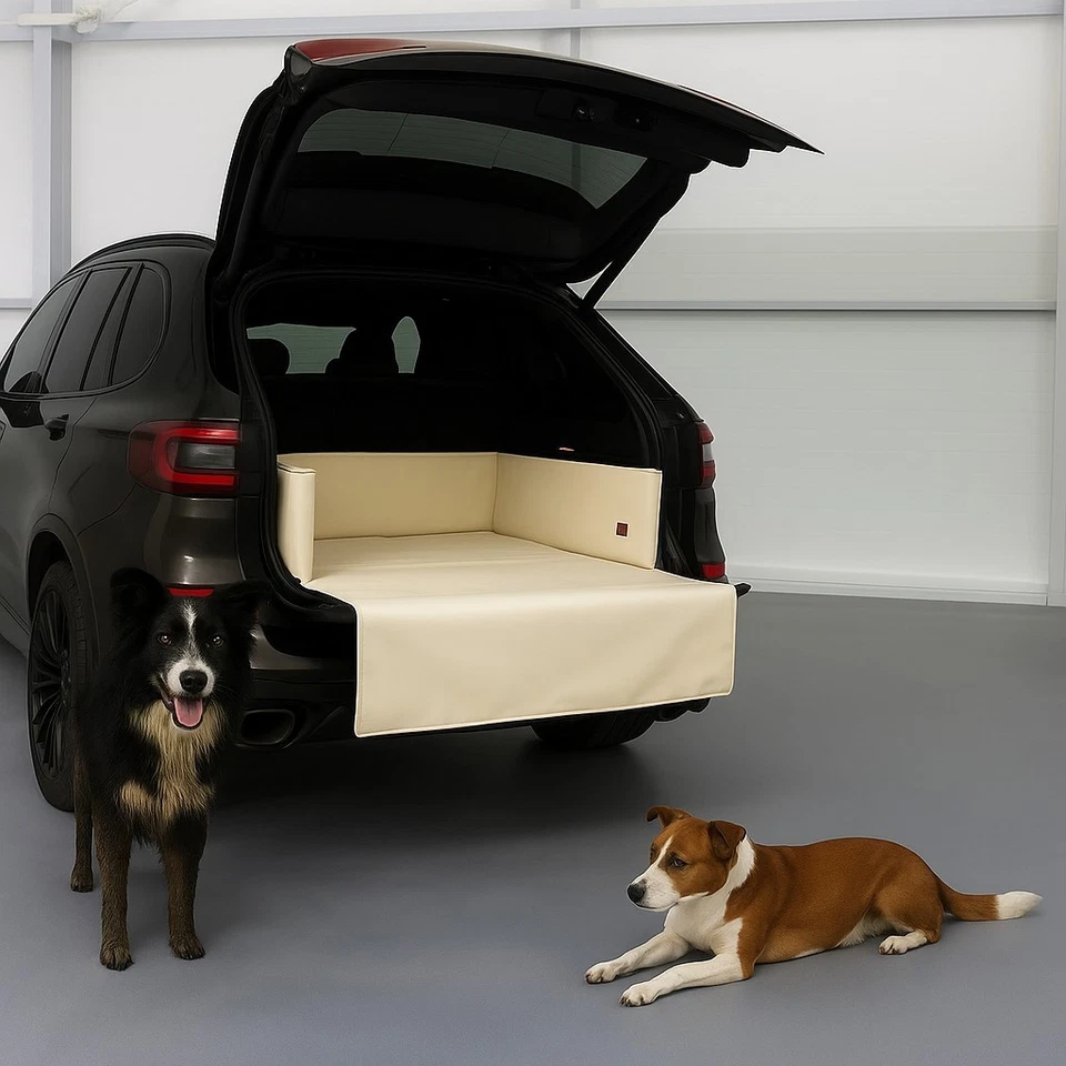 Kofferraum Autoschondecke Matte Hundebett Schutzdecke Autositz Kunstleder - Bild 3 von 4
