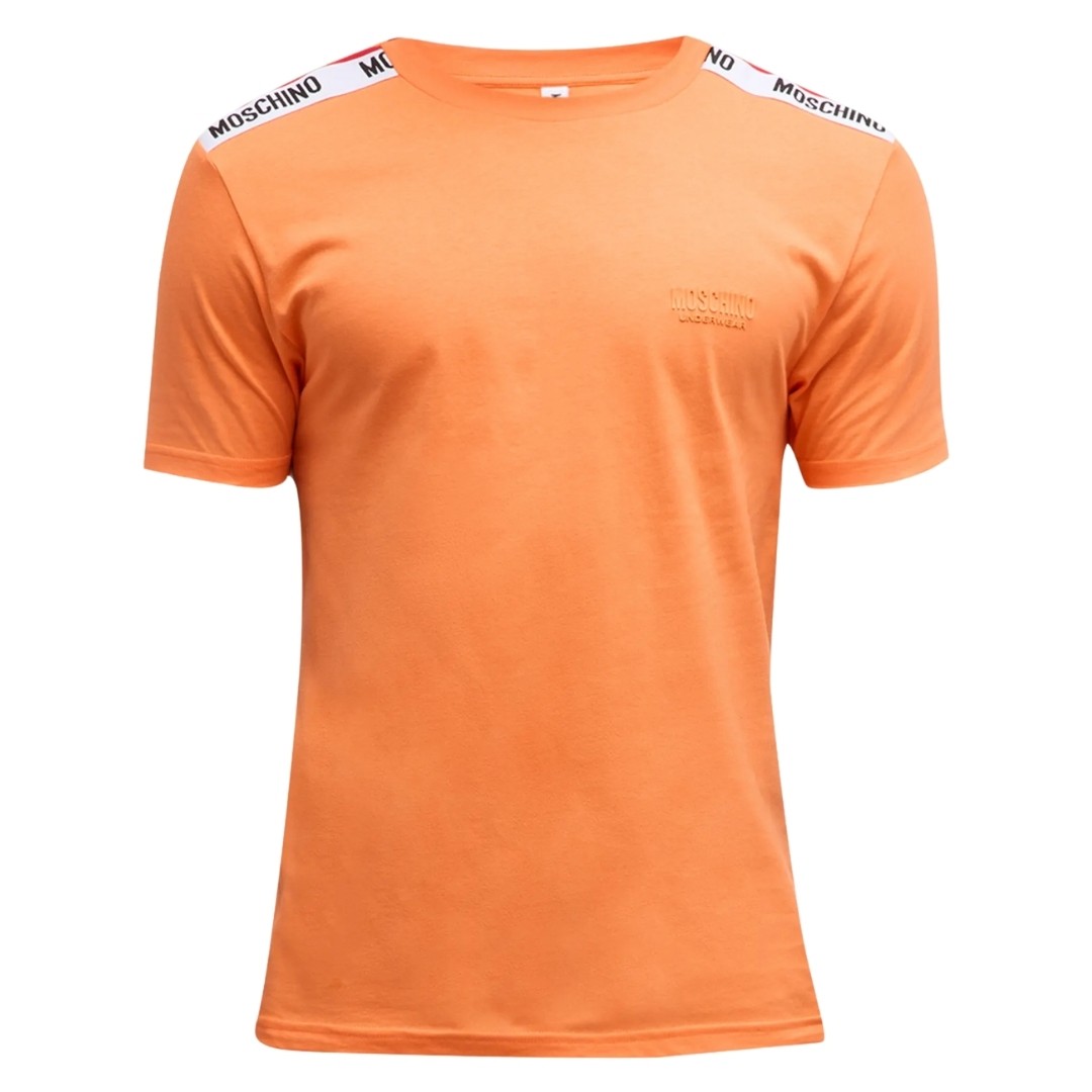 Moschino Taped Shoulders Brand Logo Orange T-Shirt 24590₽