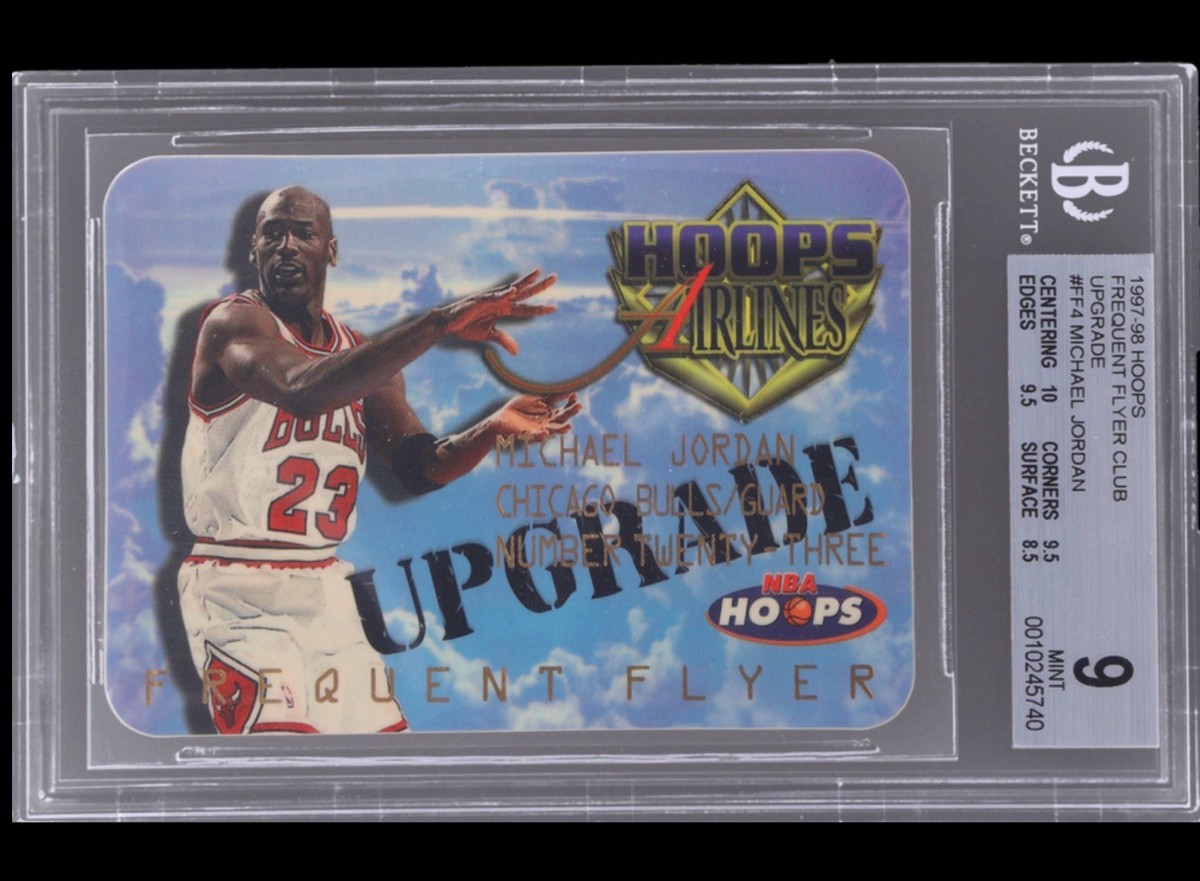 その他 JORDAN NBA Hoops Airlines Frequent Flyer 1997-98 NBA Hoops - Frequent Flyer Michael Jordan #4 Upgrade for