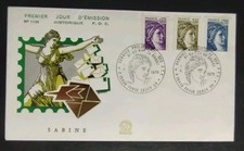 Enveloppe Premier Jour Timbres Type Sabine N° 2056/2060 Oblitérés Paris 1979