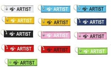 Keychain Artist Painting Motorcycle Original Man Woman