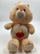 Care Bears Talking Secret Heart Plush Stuffed Animal Toy Vtg 80  s Kenner Works