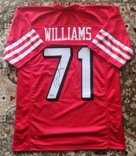 TRENT WILLIAMS SIGNED AUTOGRAPHED  JERSEY COA BAS BECKETT WITNESSED W876348