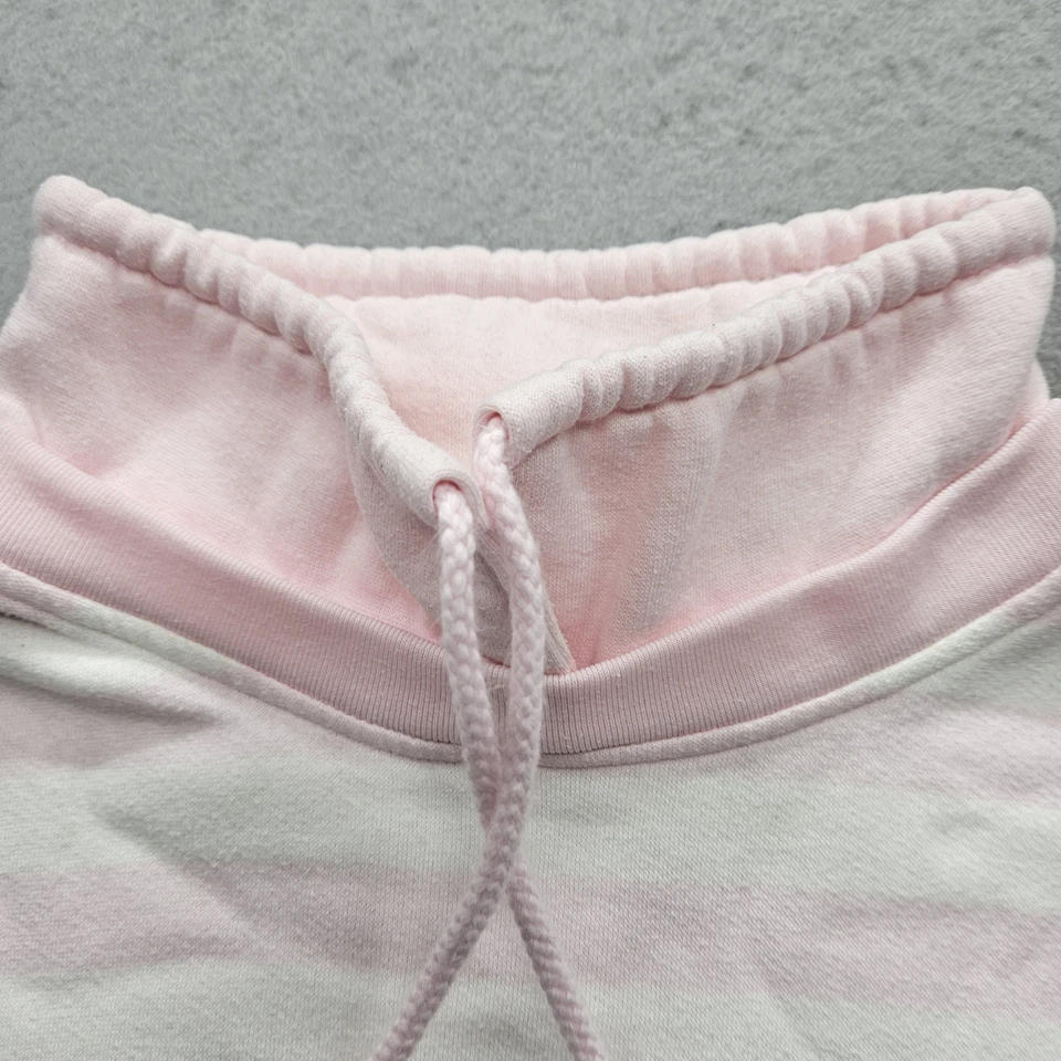 Pacer女式大码浅粉色条纹圆领七分袖上衣 — 第 3/4 张图片