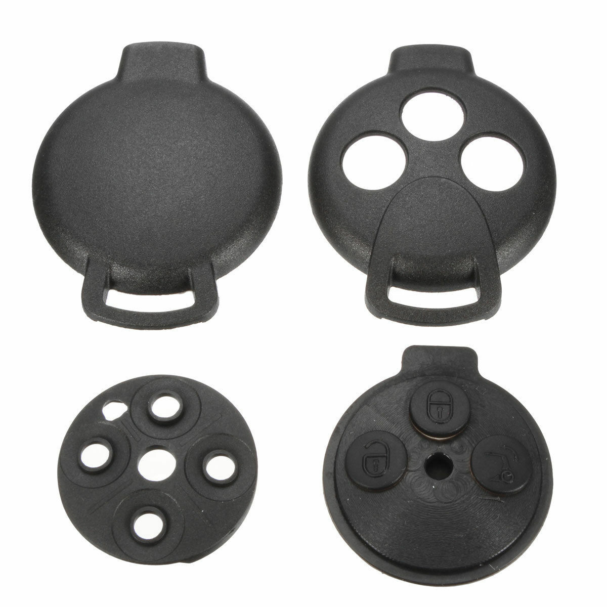 2Stück 3Tasten Chiave Alloggiamento Per Smart Fortwo MC01 450 - Foto 9