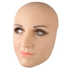 TRANSKIN Realistic Silicone Female Mask Headgear Hoods Cosplay Crossdresser Mask