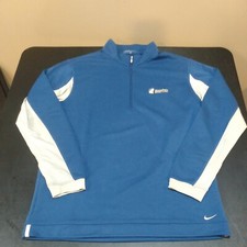 Men's Nike Golf Therma-Fit Pullover 1/4 Zip Jacket Top Blue Size L Embroidered