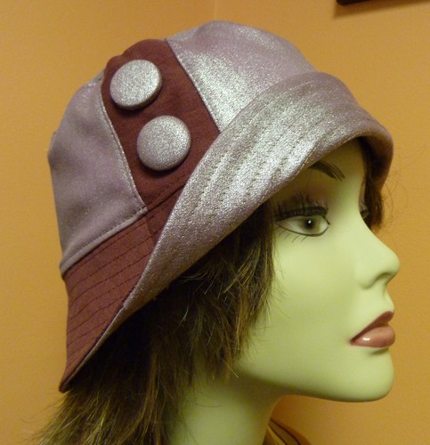 hat USA made bucket 100% cotton burgundy size M L buttons custom AN' Exclusive - Picture 5 of 5