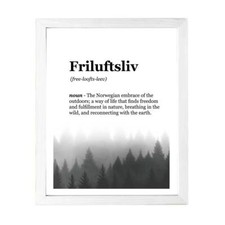 Designs ByLITA Friluftsliv Dictionary Definition Forest Design, Wall Print Art