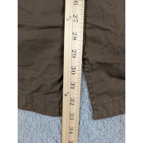 Love Tree Jacket Womens Size Medium Brown Drawstring Waist Snaps Pockets Hooded - Picture 8 of 10