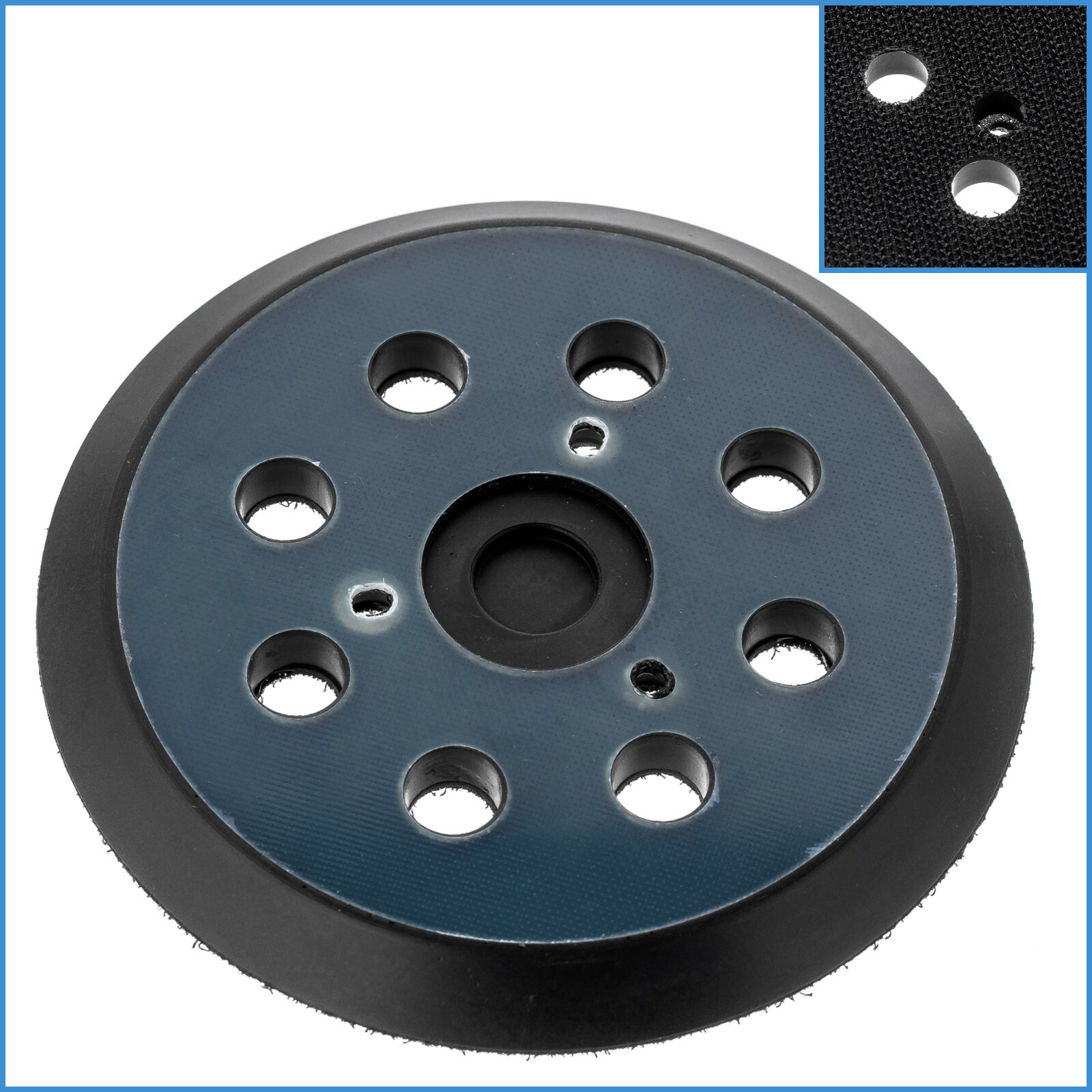 125mm Orbit Sanding Pad For Makita 743081-8 Sander Backing 8 Hole Drill Bit Tool