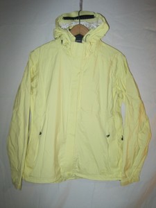 light yellow rain jacket