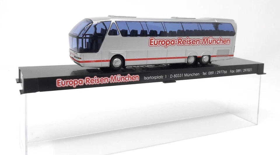 AWM H0 Train 1/87 Bus Neoplan N516 SHDL Starliner Europa Reisen Munich Case - Image 2 of 4