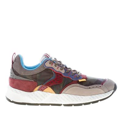VOILE BLANCHE Herren Schuhe Sneaker Club18 Wildleder Grau Stoff Camouflage