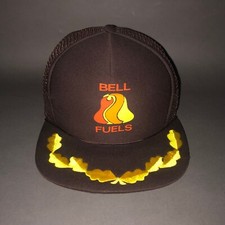 Vintage NOS BELL FUELS SNAPBACK TRUCKER HAT Mesh Foam Cap Illinois CHICAGO
