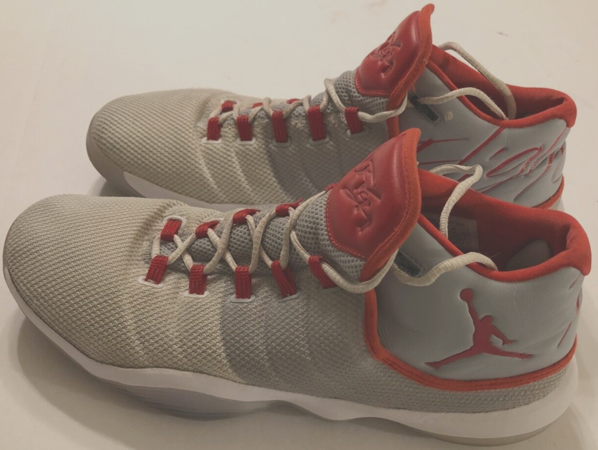 Nike Air Jordan Super Fly 2017 Basketball Grey Red 848801 PC Low Promo Shoes 16 thumbnail 2