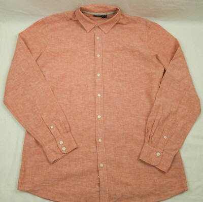 - LIVERGY MENS SHIRT LONG SLEEVE LINEN COTTON SIZE L EXCL