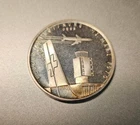 Switzerland Opening Of Besil Port Silver .900 Aviation Medal Hand Stamped #0583
